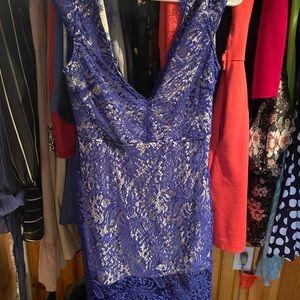 Blue lace dress